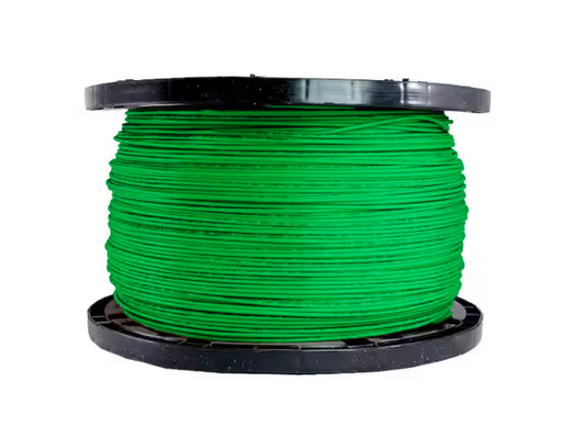 2,500 ft. 14 Gauge Green Solid Copper THHN Wire - 91002640634