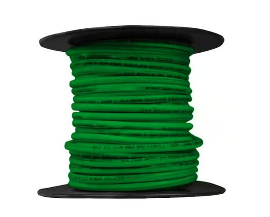 25 ft. 14 Gauge Green Solid THHN Wire - 91002352594