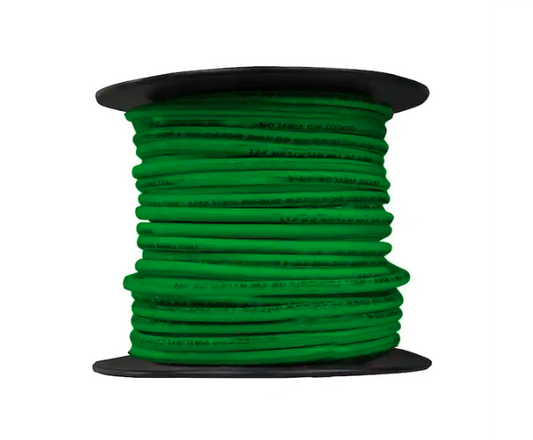 100 ft. 14 Gauge Green Solid Copper THHN Wire - 9699370