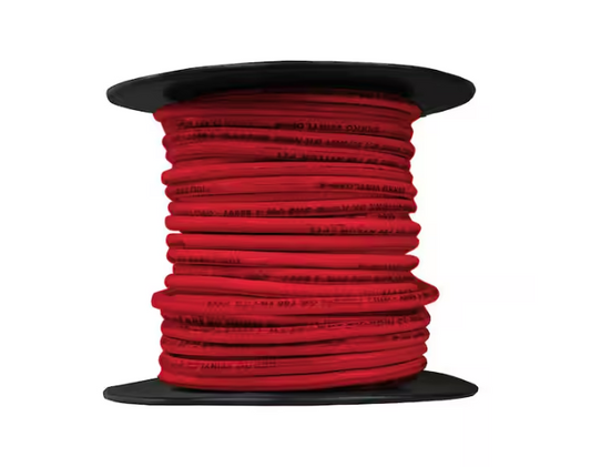 100 ft. 14 Gauge Red Solid Copper THHN Wire - 9713685