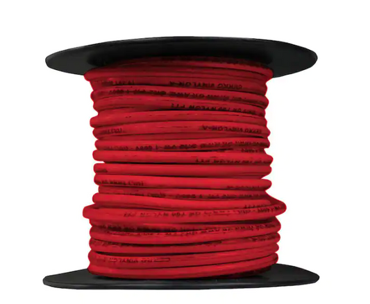 25 ft. 14 Gauge Red Solid THHN Wire - 91002352609