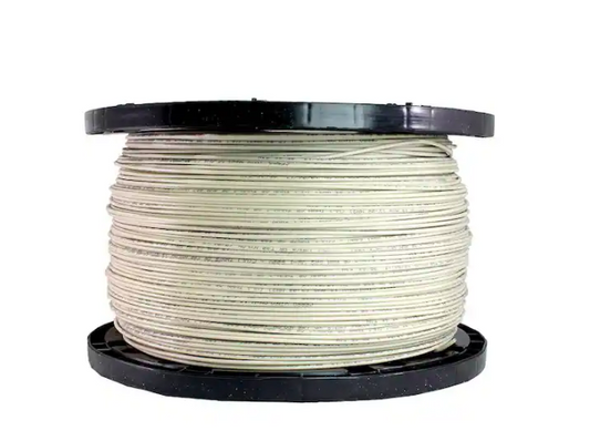 2,500 ft. 14 Gauge White Solid Copper THHN Wire - 91002640638