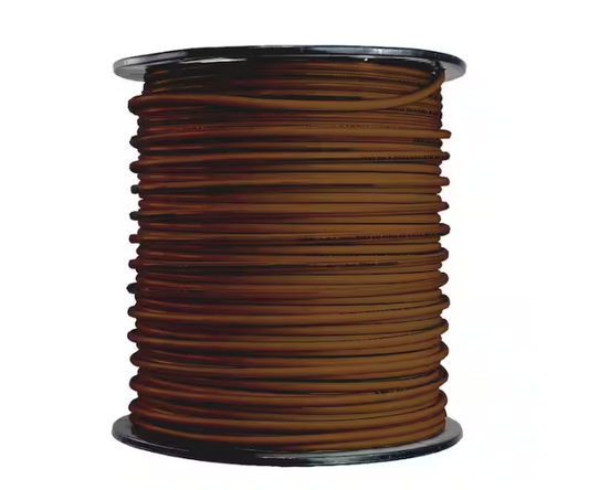 500 ft. 10 Gauge Brown Stranded Copper THHN Wire - 9712016