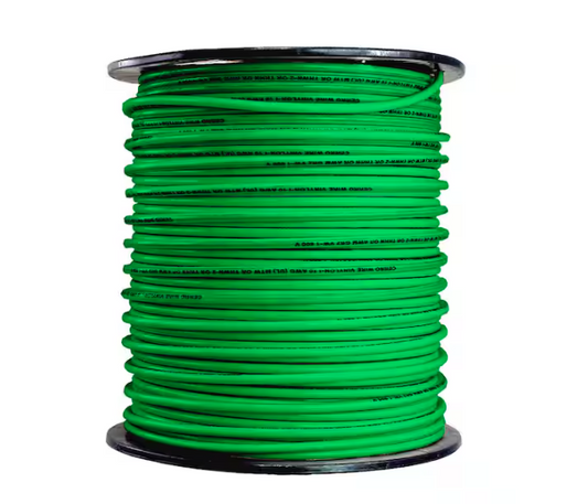 500 ft. 10 Gauge Green Stranded Copper THHN Wire - 9658251