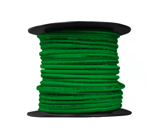 100 ft. 10 Gauge Green Stranded Copper THHN Wire - 9202287