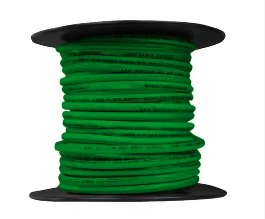 25 ft. 10 Gauge Green Stranded Copper THHN Wire - 9203041