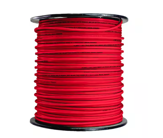 500 ft. 10 Gauge Red Stranded Copper THHN Wire - 9658235