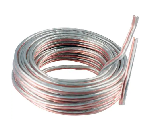 50 ft. 14 Gauge Speaker Wire in Clear Jacket