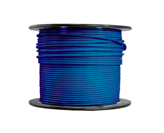 500 ft. 12 Gauge Blue Solid Copper THHN Wire - 9344265