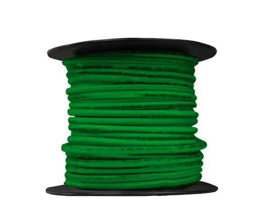 100 ft. 12 Gauge Green Solid Copper THHN Wire - 9713751