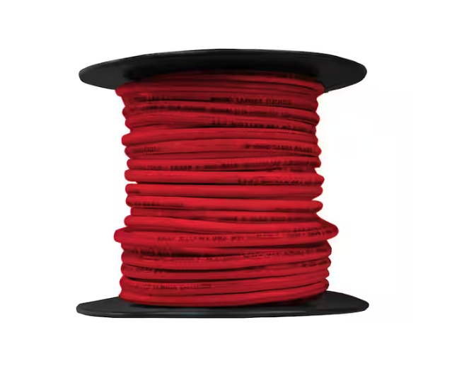 100 ft. 12 Gauge Red Solid Copper THHN Wire - 9713734