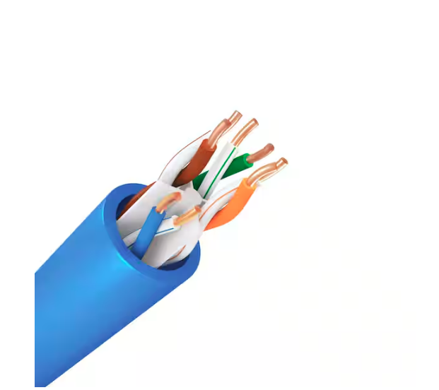 50 ft. Blue 23/4 Solid Copper Cat6e CMP (Plenum) Bulk Data Cable - 91010095094