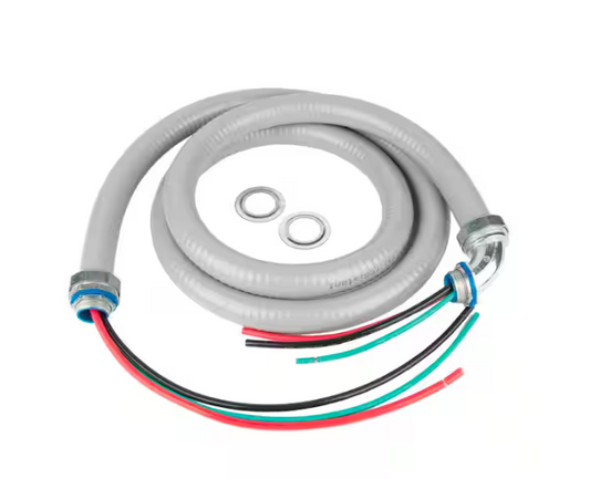 3/4 in. x 6 ft. 8/2 and 10/1 Flexible PVC Conduit A/C Whip Cable - 91007052548
