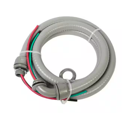 3/4 in. x 6 ft. 8/2 and 10/1 Non-Metallic Flexible Liquidtight A/C Electrical Whip (1-Pack) - 91005873198