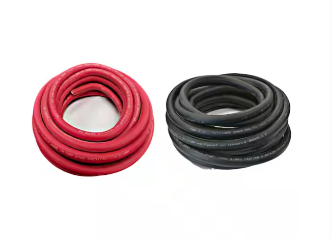 6-Gauge 10 ft. Black/10 ft. Red Welding Cable (1 Pair) - 91007417920