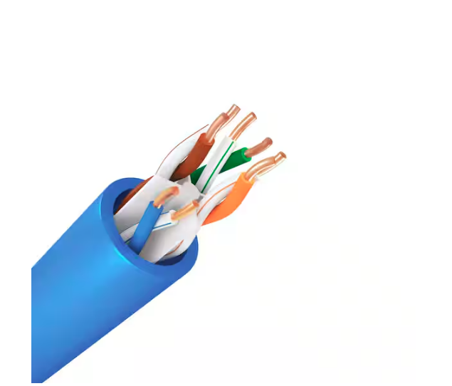 100 ft. Blue 23/4 Solid Copper Cat6e CMP (Plenum) Bulk Data Cable - 91010095083