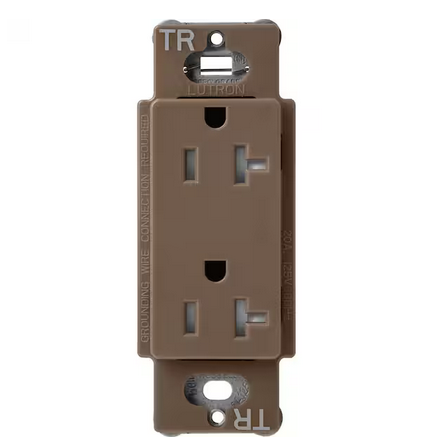 Claro 20-Amp Tamper-Resistant Duplex Receptacle, Espresso (SCRS-20-TR-EP) - 91009516167