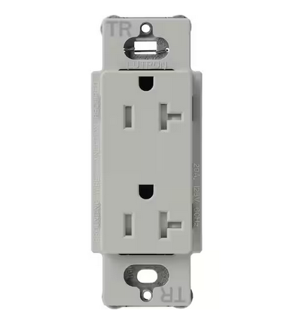 Claro 20-Amp Tamper-Resistant Duplex Receptacle, Pebble (SCRS-20-TR-PB) - 91009516052