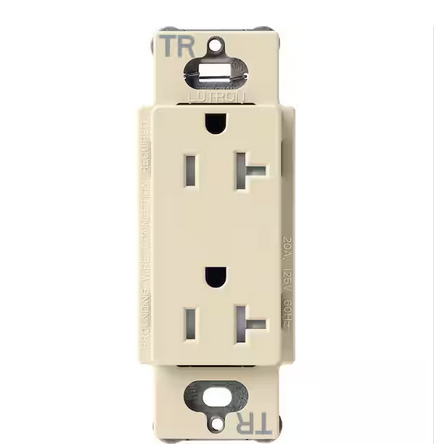Claro 20-Amp Tamper-Resistant Duplex Receptacle, Sand (SCRS-20-TR-SD) - 91009516060