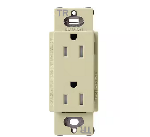 Claro 15-Amp Tamper-Resistant Duplex Receptacle, Sage (SCRS-15-TR-SA) - 91009501582
