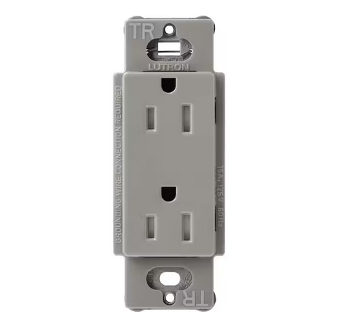 Claro 15-Amp Tamper-Resistant Duplex Receptacle, Cobblestone (SCRS-15-TR-CS) - 91009501846