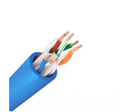 250 ft. Blue 23/4 Solid Copper Cat6e CMP (Plenum) Bulk Data Cable - 91010094907