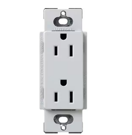 Claro 15-Amp Tamper-Resistant Duplex Receptacle, Palladium (SCRS-15-TR-PD)