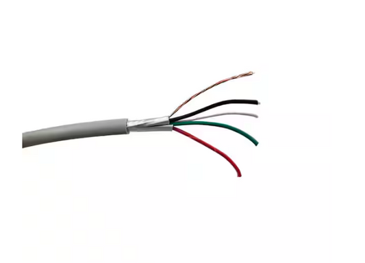 300 ft. 22AWG/4 Conductors Gray Stranded-Shielded CL2 Power/Alarm/Audio Wire - 91011870361