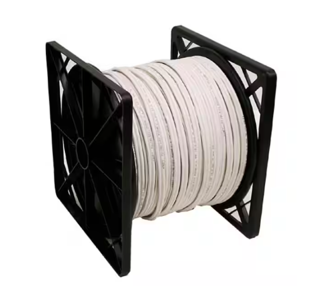 500 ft. RG59 Coaxial Cable with Power Cable in White - 91006361952