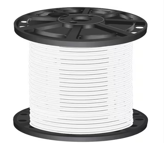 2,500 ft. 10 White Stranded CU XHHW Wire