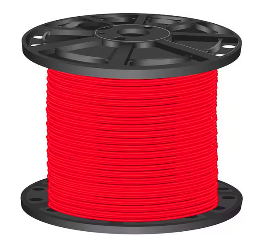 2,500 ft. 10 Red Stranded CU XHHW Wire