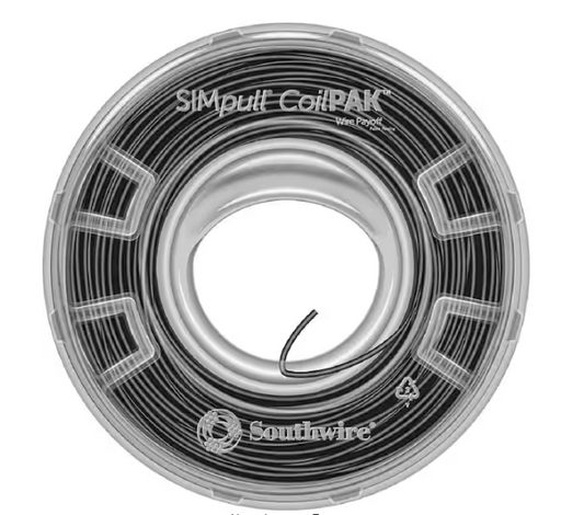 1000 ft. 12 Black Solid CU CoilPAK SIMpull THHN Wire - 91000716373