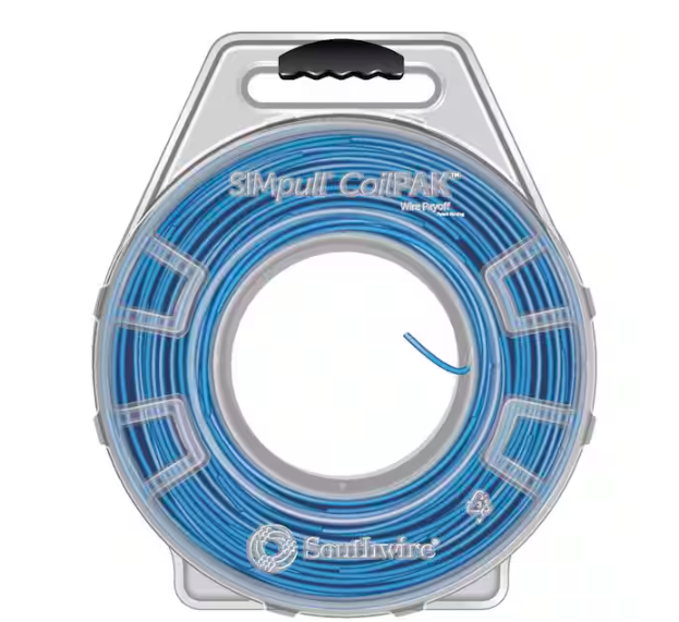 2000 ft. Blue 12/1 STR CU CoilPAK SIMpull THHN Wire - 91008489878