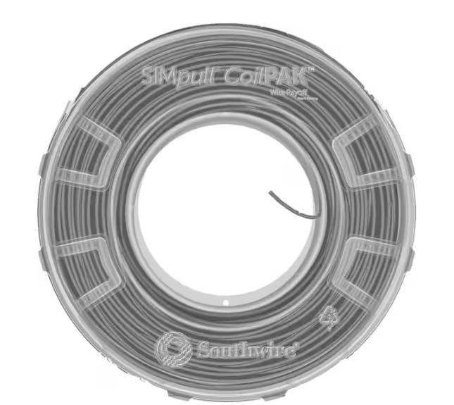 1000 ft. Gray 12/1 STR CU Mini CoilPAK SIMpull THHN Wire - 91008489798