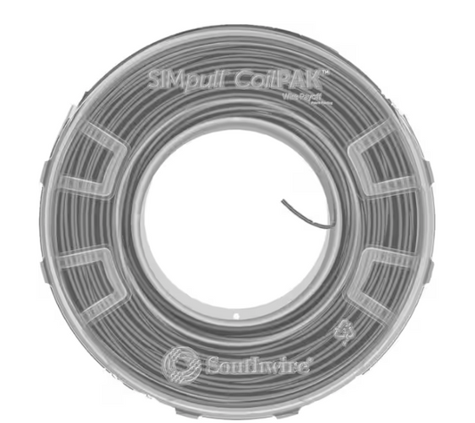 1000 ft. Gray 12/1 STR CU Mini CoilPAK SIMpull THHN Wire - 91008489798