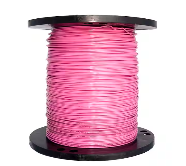 2500 ft. 14 Pink Solid CU THHN Wire - 91000536091