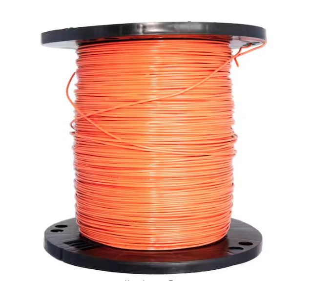 2500 ft. 14 Orange Solid CU THHN Wire - 91000536073