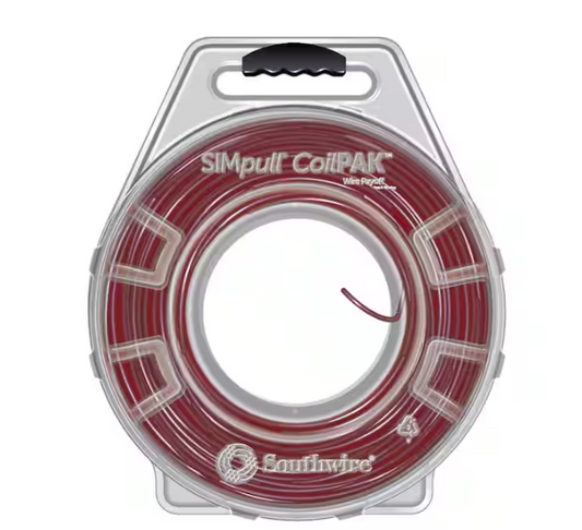 500 ft. 12/2 Red/White-Red Stripe STR CU Mini CoilPAK SIMpull THHN Wire - 91008869542