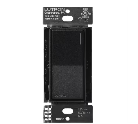 Sunnata Switch, for 6A Lighting or 3A 1/10 HP Motor, Single Pole/Multi Location, Midnight (ST-6ANS-MN) - 91009033422