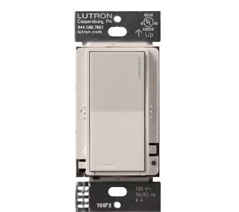 Sunnata Switch, for 6A Lighting or 3A 1/10 HP Motor, Single Pole/Multi Location, Taupe (ST-6ANS-TP) - 91009033416