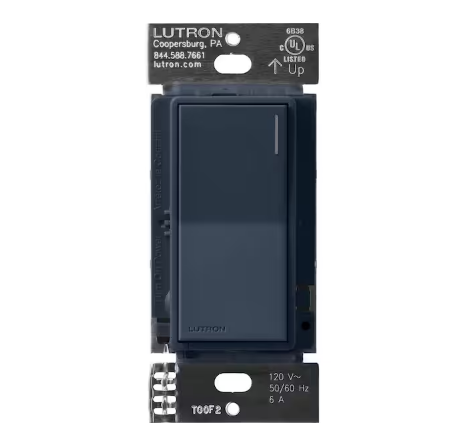 Sunnata Switch, for 6A Lighting or 3A 1/10 HP Motor, Single Pole/Multi Location, Deep Sea (ST-6ANS-DE) - 91009033411