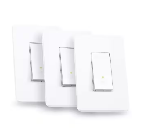 Smart Rocker Light Switch, Single Pole, 2.4GHz Wi-Fi Works with Alexa and Google Home, UL Certified in White - (3-Pack) - 91010997145
