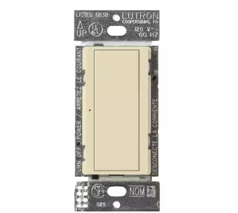 Maestro Digital Switch, On/Off 8-Amp/Multi-Location, Almond (MA-S8AM-AL)