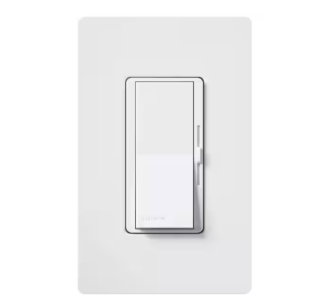 Diva 3-Speed Fan Control with Wallplate, Single-Pole/3-Way, 1.5 Amp, White (DVWFSQ-FH-WH) - 9509596