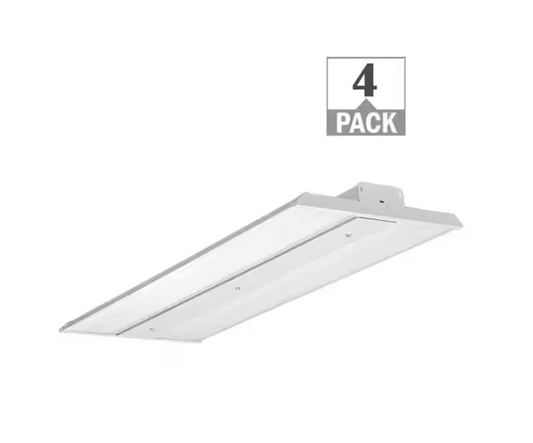 2 ft. 400-Watt Equivalent Integrated LED Dimmable White Linear High Bay Light 5000K Daylight 24000 Lumens (4PK) - 91010711252