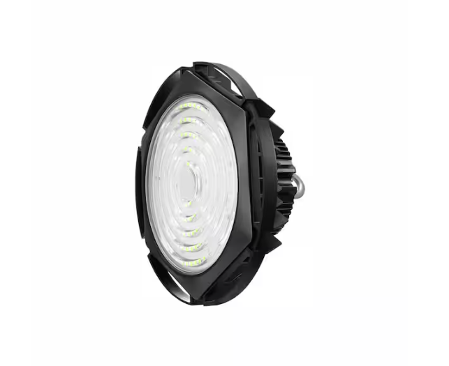 Waterproof UFO 100-Watt Black 5000K 15000 Lumens IP65 Integrated LED High Bay Light