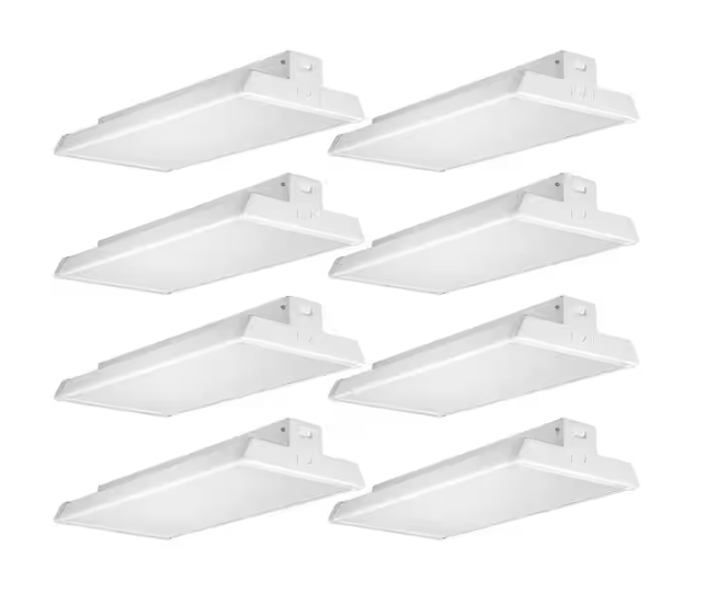 2 ft. 18000 Lumens 171-Watts Integrated LED High Bay Light 120-277V 5000K Daylight Dimmable (8-Pack)