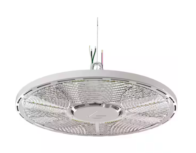 Contractor Select CPRB 400-Watt Equivalent Integrated LED White High Bay Light Fixture, Switchable CCT - 91009035240