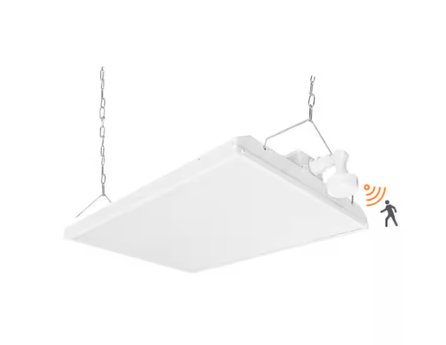 2 ft. 800-Watt Equivalent Integrated LED Dimmable High Bay Light With Motion Sensor, Up To 28,350 Lumens 5000K Daylight - 91009964466