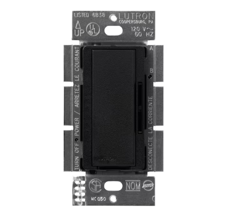 Maestro Digital Dimmer Switch for Electronic Low Voltage, 600W/Multi-Location, Midnight (MSCELV-600M-MN)